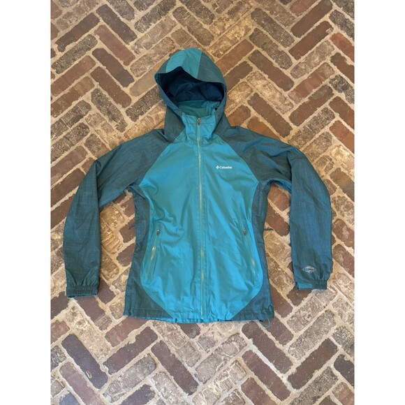 Columbia Women's Hot Thought Emerald Teal Jacket Size Small OmniHeat OmniTech - Picture 2 of 16